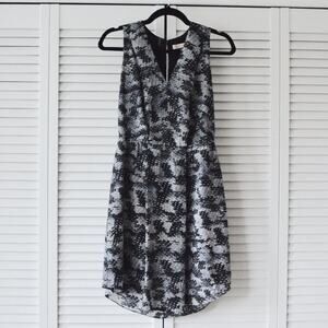 Rebecca Taylor Size 2 Silk Print Dress with Back Cutout Detail | Size 2